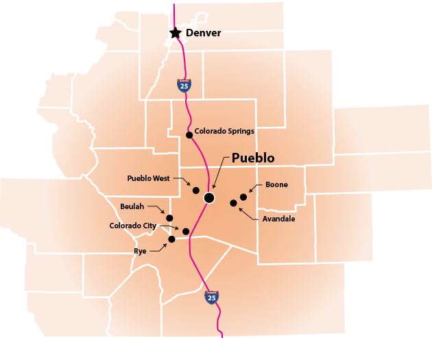 Reddy Rentals Service Area